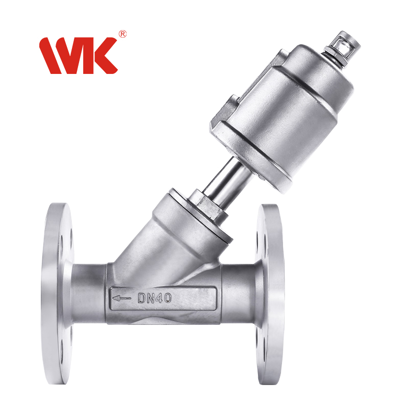 法兰口气动角座阀 法兰口气动角座阀