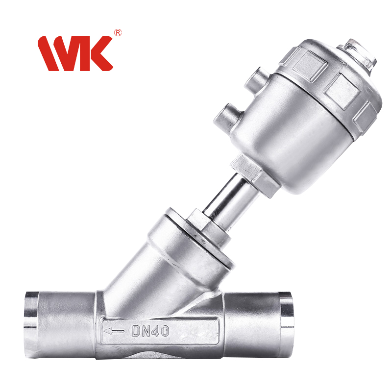 焊接气动角座阀 焊接气动角座阀