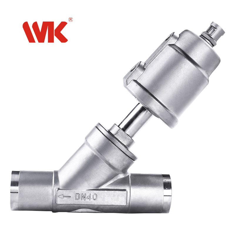 焊接气动角座阀 焊接气动角座阀