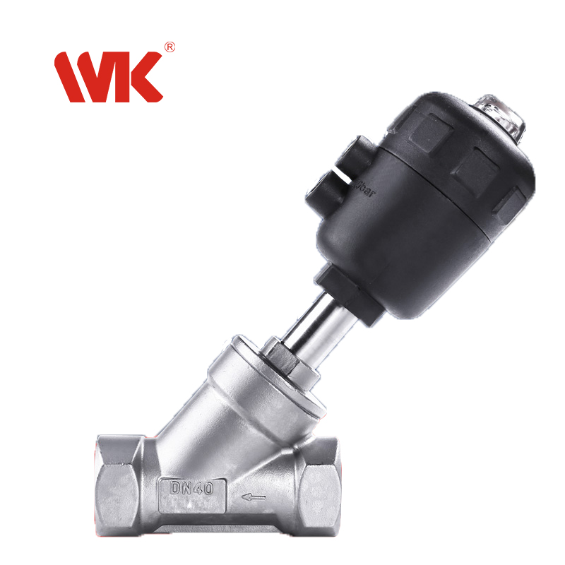 牙口气动角座阀 牙口气动角座阀