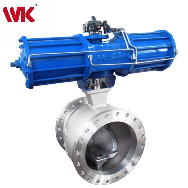 气动法兰V型球阀 气动法兰V型球阀
